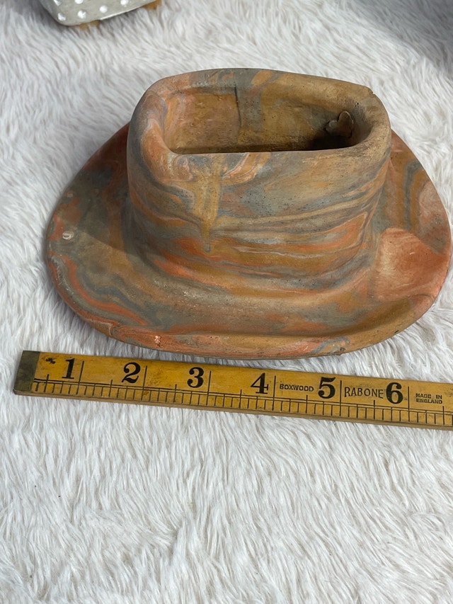 Vintage Clay Cowboy Western Hat Boot Set - photo 4