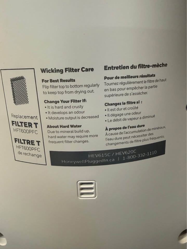 Honeywell HEV615WC Top-Fill Cool Moisture Tower Humidifier - photo 2