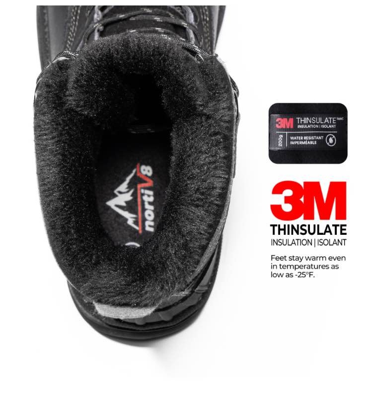 New Men's Size 14 Waterproof Insulated Winter Snow Boots - photo 2