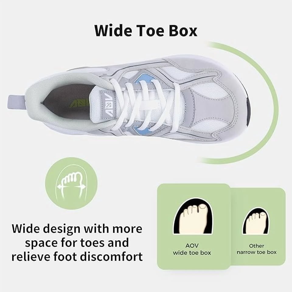 Women's Wide Toe Box Walking Sneakers - photo 4