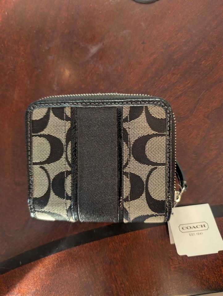 Coach Signature Stripe Slim Medium Wallet - photo 2