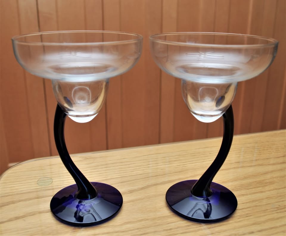 Margarita or Dessert Glasses - Set of 2 New