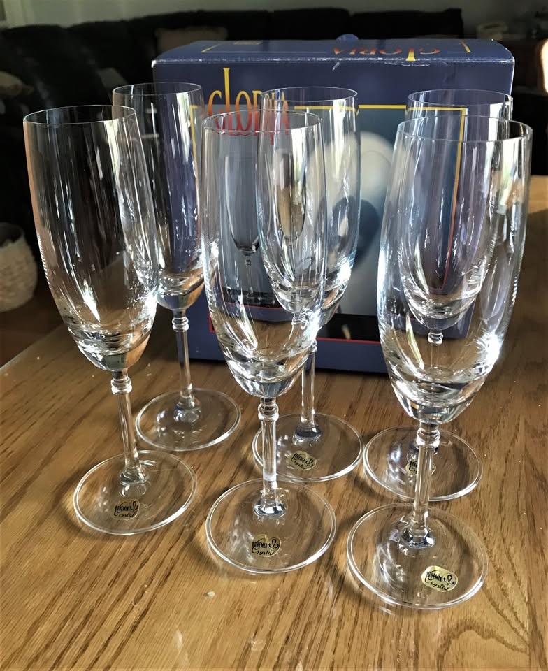 Champagne Bohemia Crystal Glasses - photo 4
