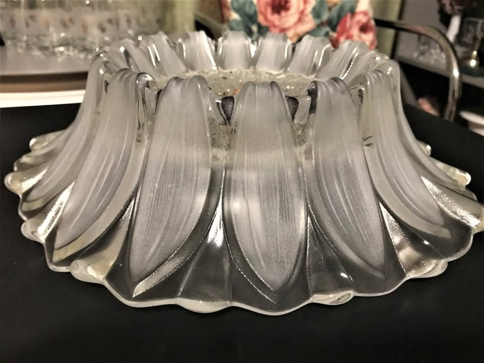 Mikasa Sunflower Frosted Glass Decor Bowl or Candle Holder - photo 5