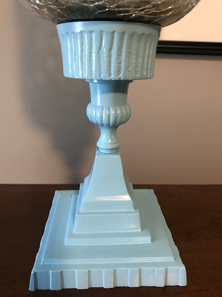 Etched Glass Vase or Candle Holder - photo 5