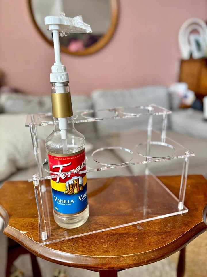 Acrylic Coffee Syrup / Bottle Tiered Organizer