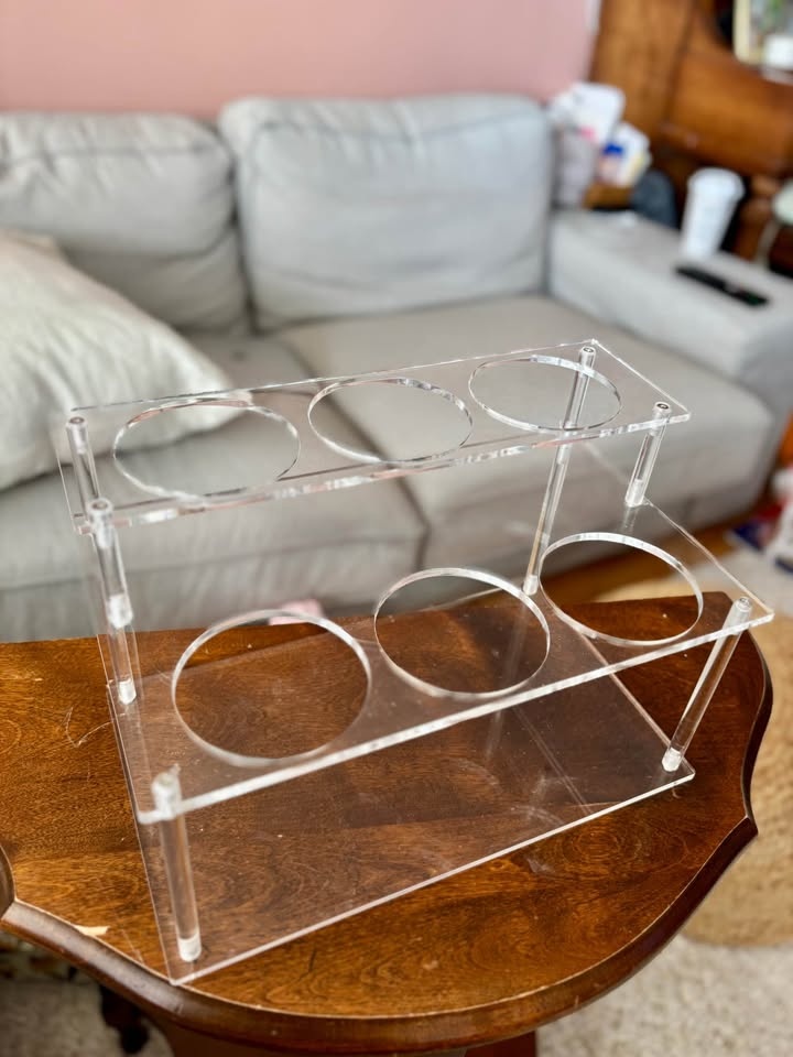 Acrylic Coffee Syrup / Bottle Tiered Organizer - photo 3