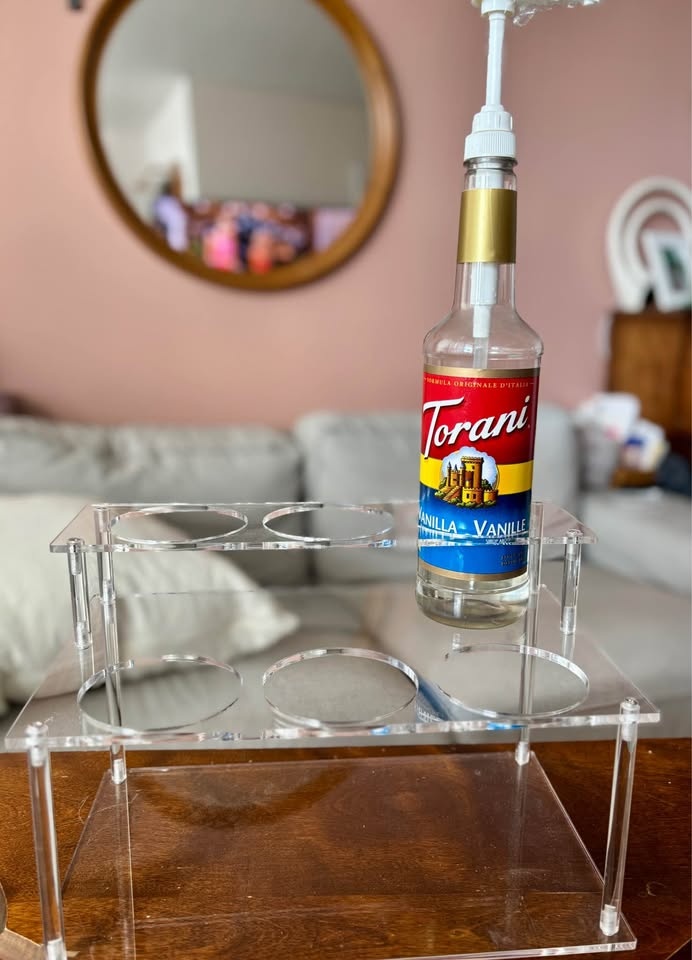Acrylic Coffee Syrup / Bottle Tiered Organizer - photo 5