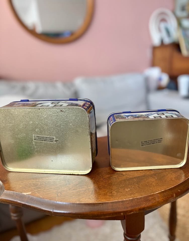 Set of 2 Vintage Tins - photo 4