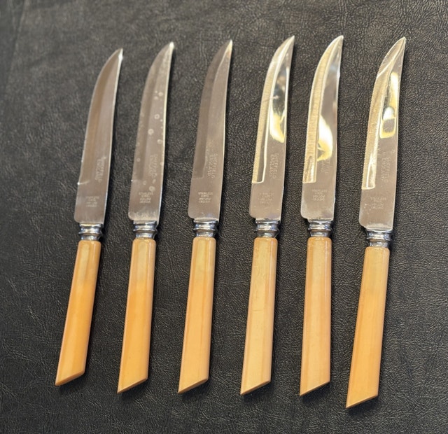 Sheffield England Stainless Steel Steak Knives (Set of 6)