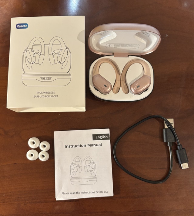 Wireless Over-Ear Bluetooth Earbuds Rose - photo 2