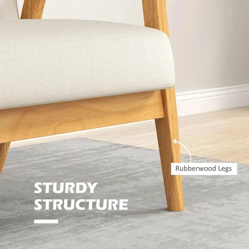 🛋️ 45" Beige 2-Seat Sofa - Upholstered Loveseat 🔥✨ image indicator(3)