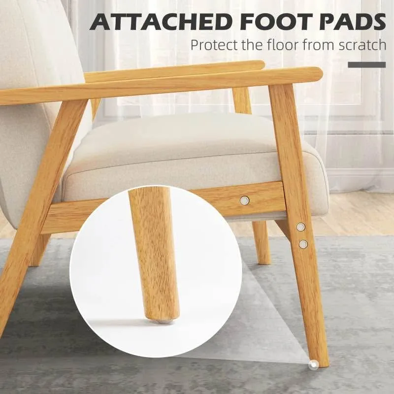 🛋️ 45" Beige 2-Seat Sofa - Upholstered Loveseat 🔥✨ image indicator(4)