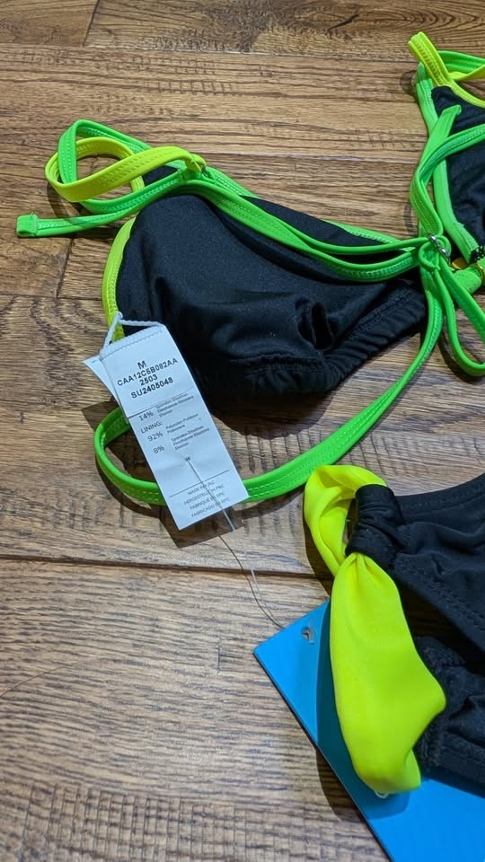 *NEW* CUPSHE (M) Lemon Sorbet Green Bikini Set - photo 3