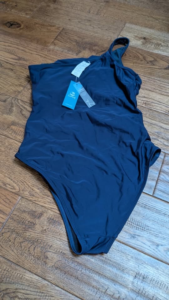 NEW CUPSHE Blue One Shoulder One-Piece w/Tummy Control (M) - photo 4
