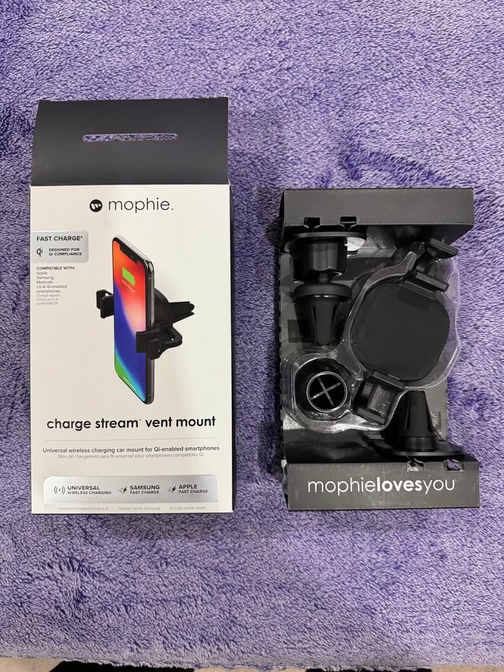 Mophie Charge Stream Vent Mount – Wireless Car Charger - photo 3