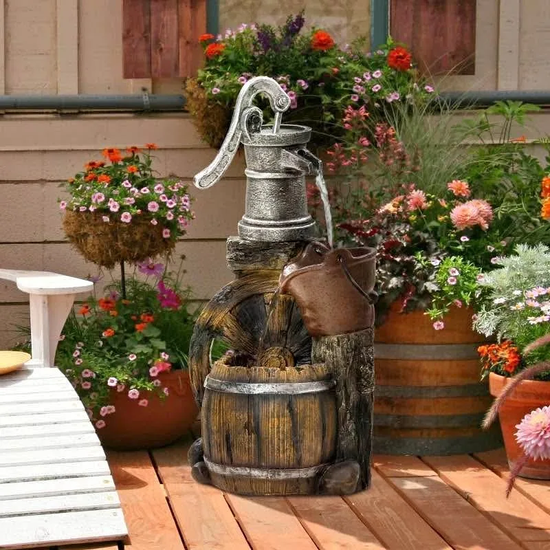 🌊 Rustic 3-Tier Waterfall Fountain thumbnail