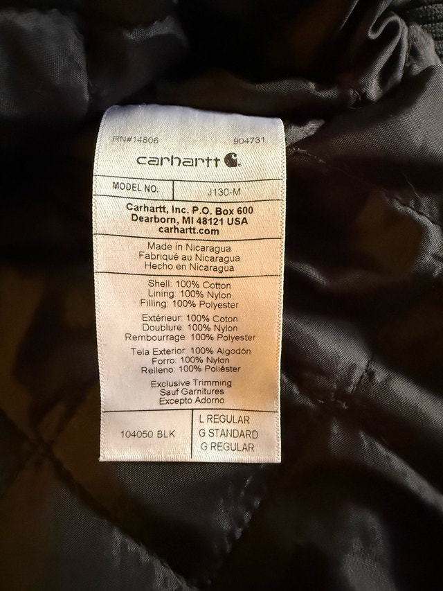 Carhartt J130-M Work Jacket - Large - photo 2