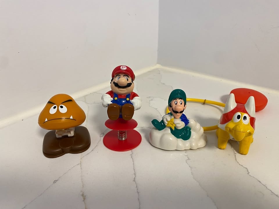 1988 Vintage Super Mario Bros. McDonald's Happy Meal Toys (Compl
