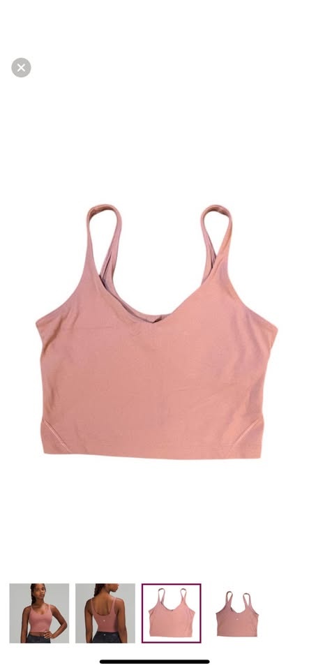 Lululemon Pink Align Tank Cropped Tank - photo 2