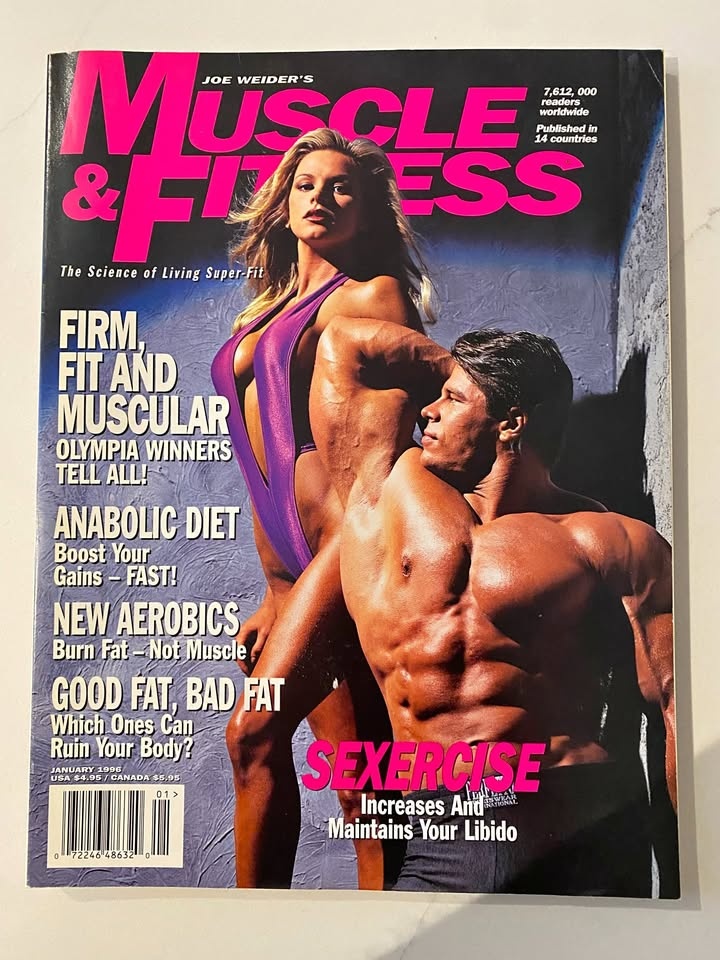 Vintage 1996 Muscle & Fitness Magazine - Jan Issue