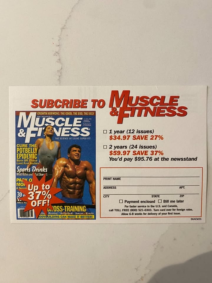 Vintage 1996 Muscle & Fitness Magazine - Jan Issue - photo 4