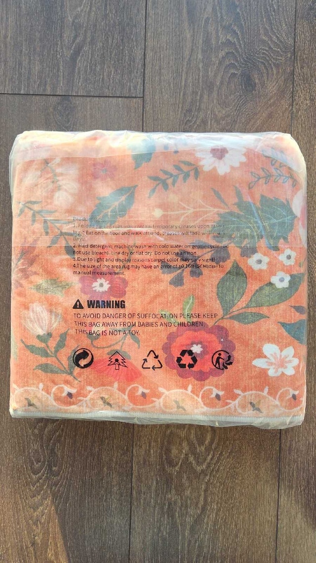 BRAND NEW Floral Vintage Rug – 2 × 10 ft - photo 2