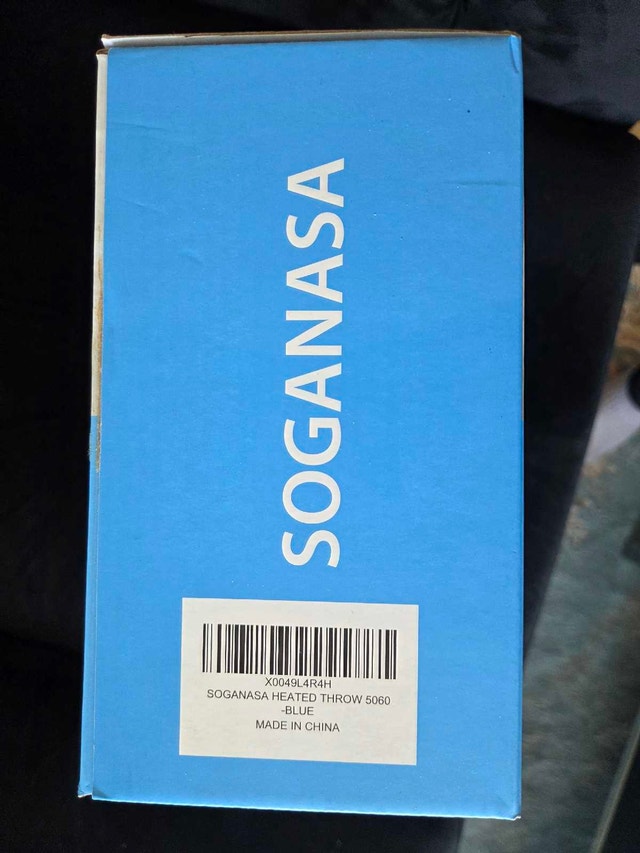 Soganasa Heated Throw - Soft, Safe & Cozy (BLUE) - photo 2