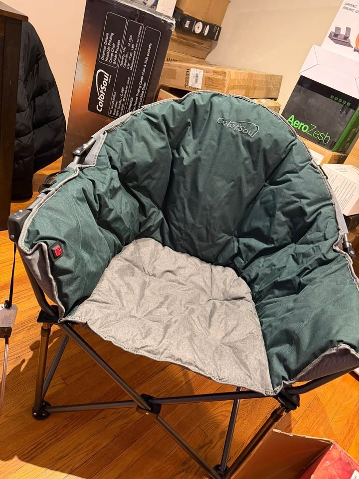 Oversize Deluxe Heated Folding Camp Chair - photo 2