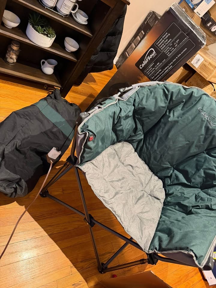 Oversize Deluxe Heated Folding Camp Chair - photo 3