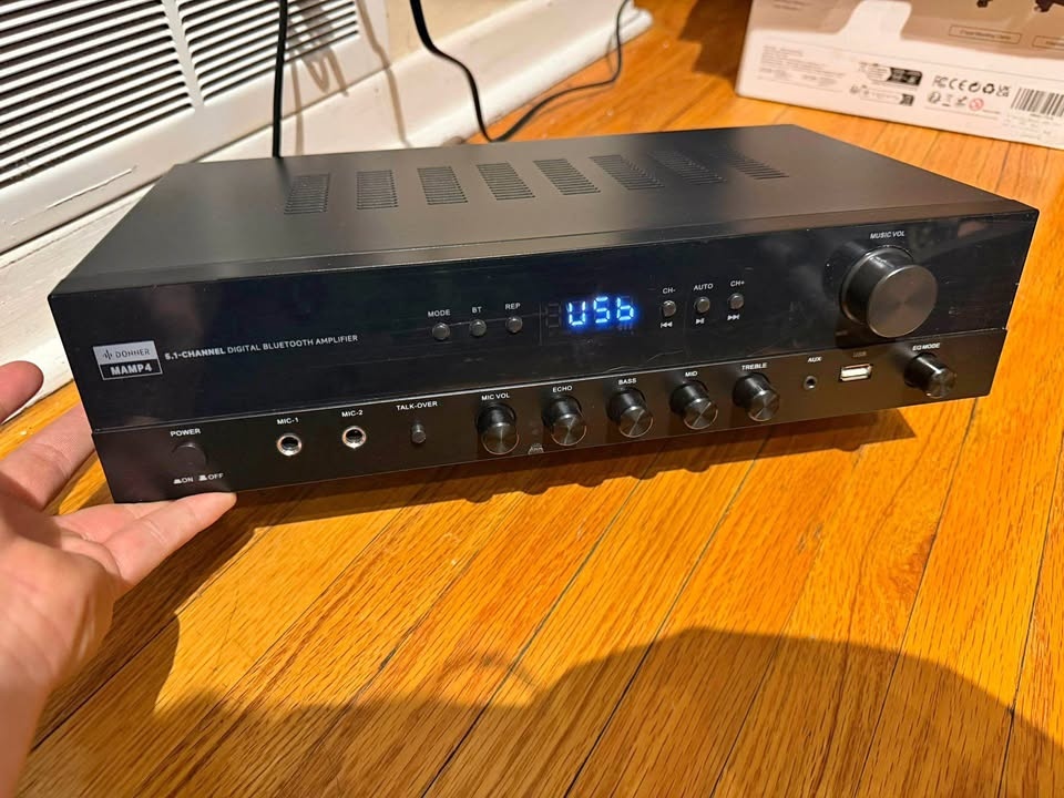 Channel Stereo Receiver - Bluetooth 5.3 Amplifier 🎶🎤