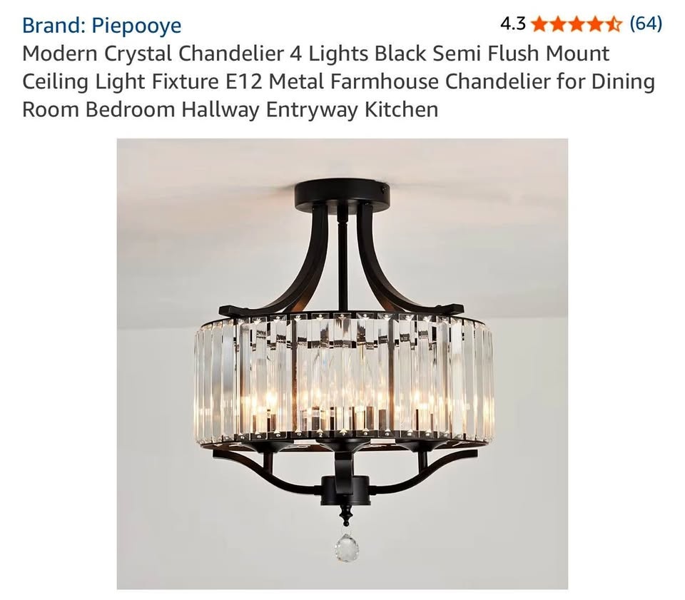 Modern Crystal Chandelier 💡✨