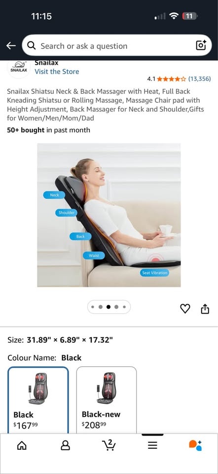Snailax Back Massager Chair Pad ✨ - photo 5
