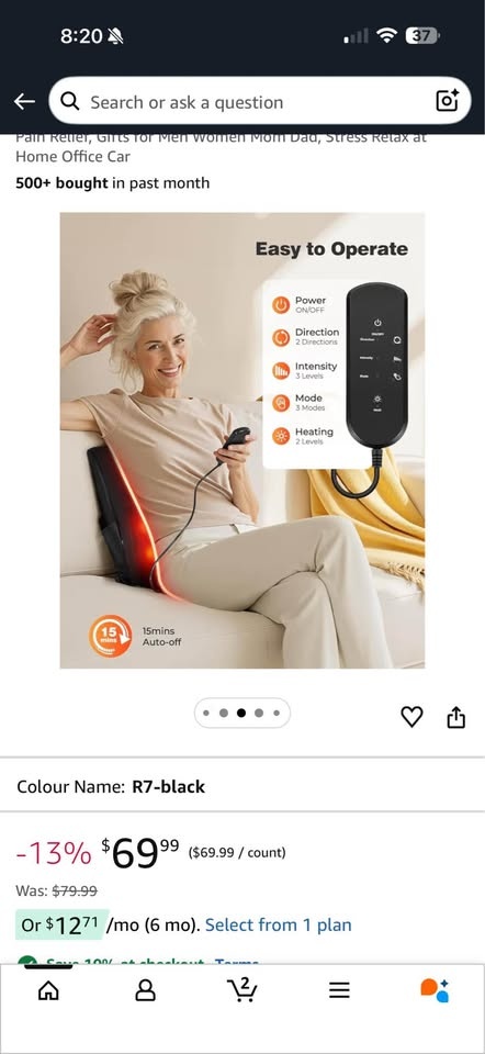 Shiatsu Massage Cushion - Comassa R7 - photo 4