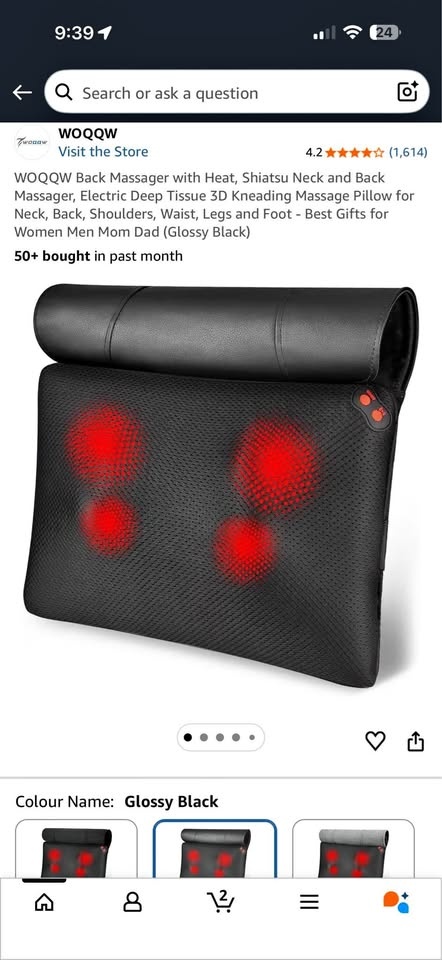 Shiatsu Back & Neck Massager with Heat 💆‍♀️✨