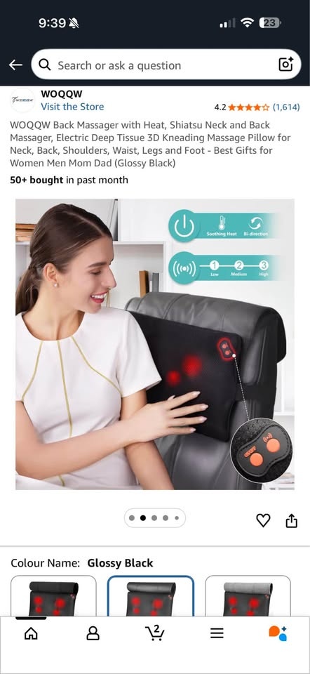 Shiatsu Back & Neck Massager with Heat 💆‍♀️✨ - photo 4