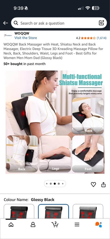 Shiatsu Back & Neck Massager with Heat 💆‍♀️✨ - photo 5