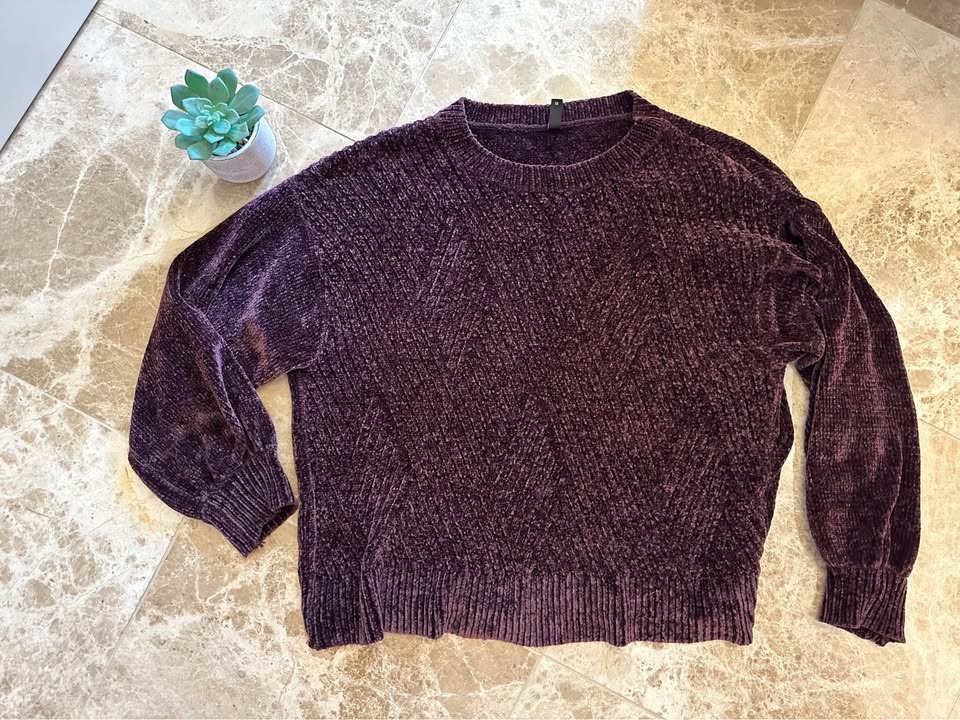 soyaconcept Burgundy Chenille Knit Sweater - photo 2