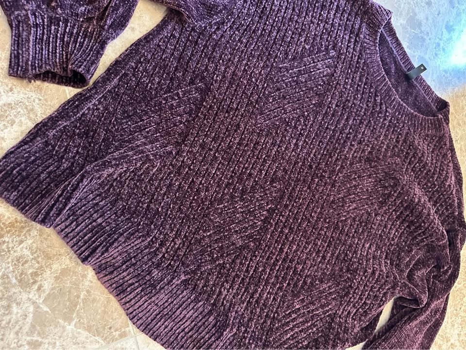 soyaconcept Burgundy Chenille Knit Sweater - photo 3