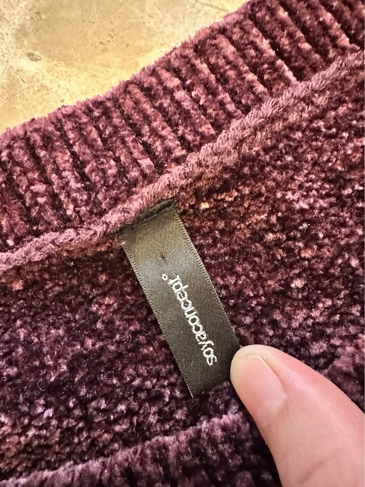 soyaconcept Burgundy Chenille Knit Sweater - photo 4