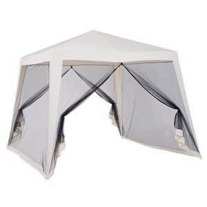 Outsunny 9.8-ft x 9.8-ft Outdoor Canopy with Mesh Curtains