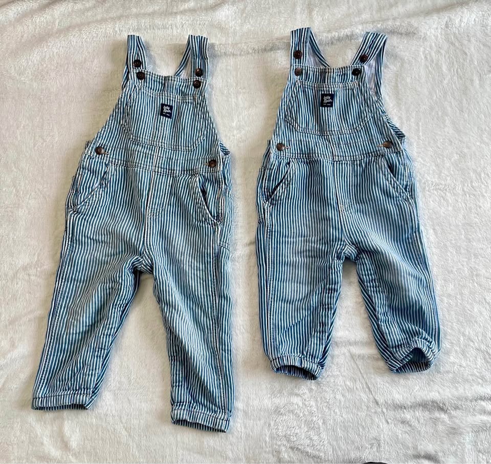 Baby B'gosh Striped Overalls - 18M & 24M