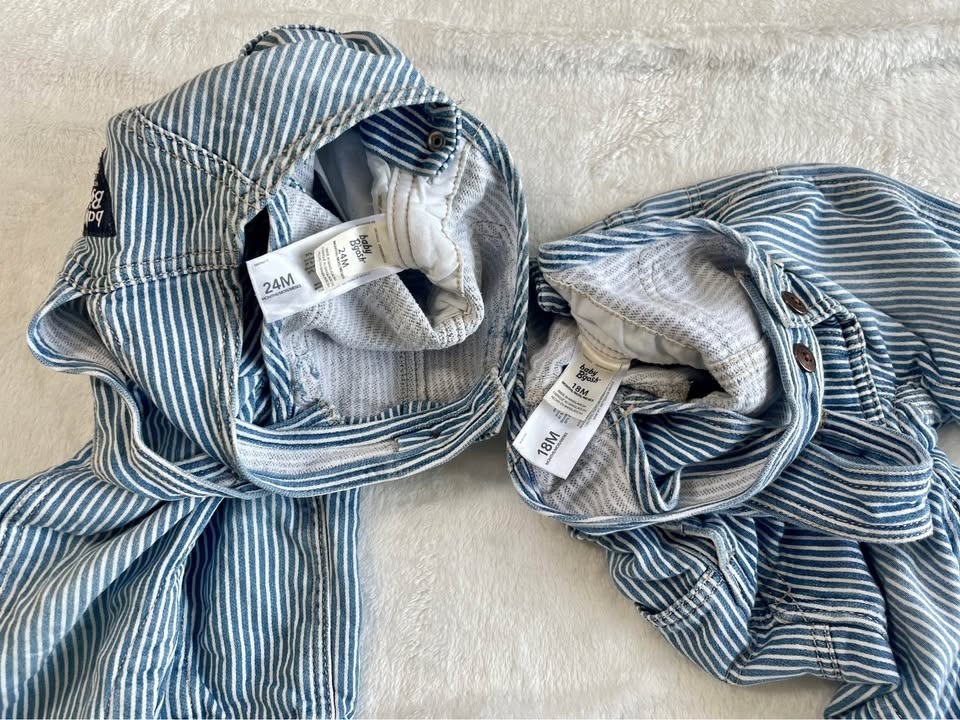Baby B'gosh Striped Overalls - 18M & 24M - photo 2
