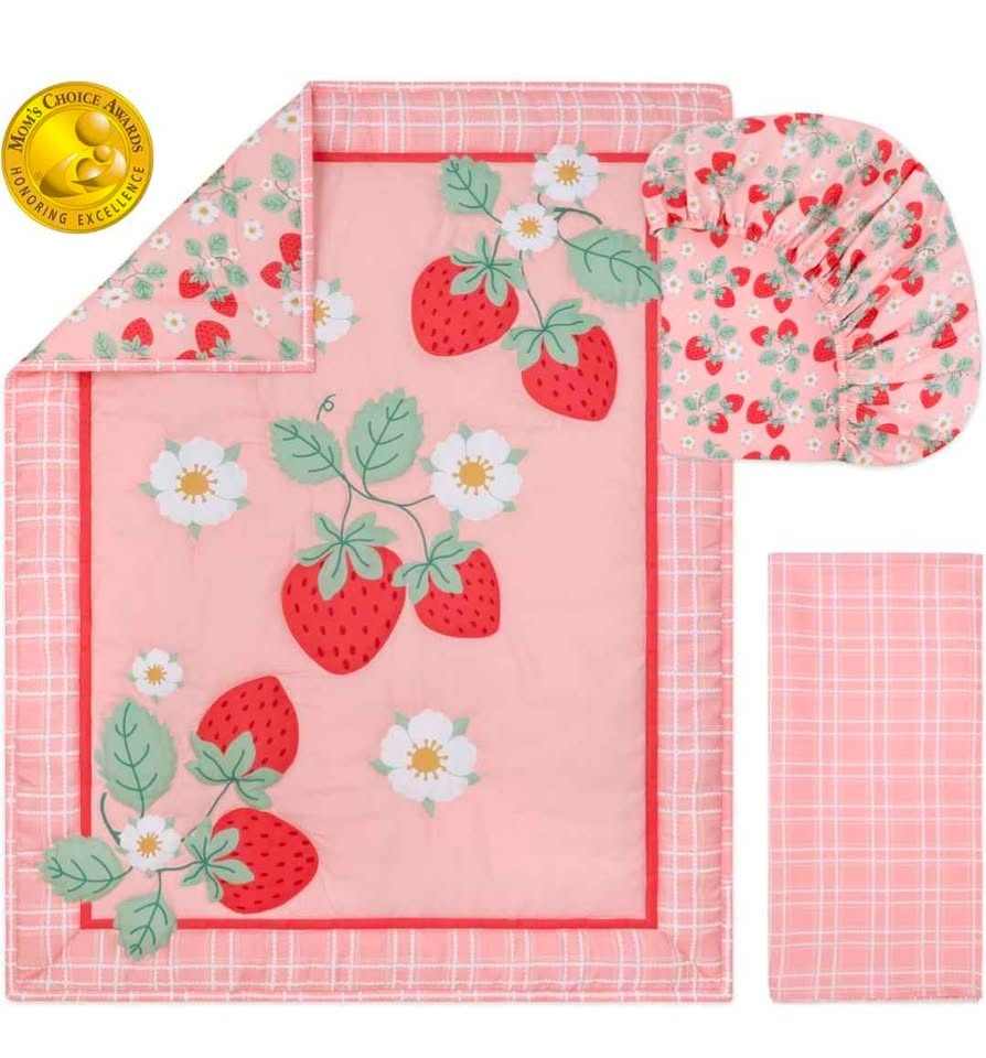 3 Piece Crib Bedding Set - New - photo 2