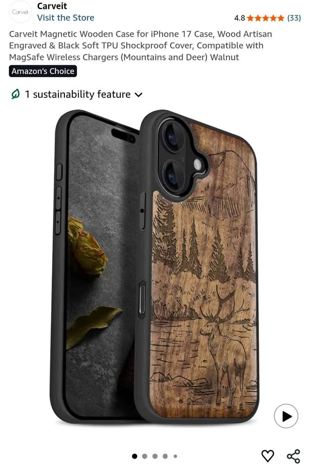 Carveit Wooden iPhone 17 Case - New