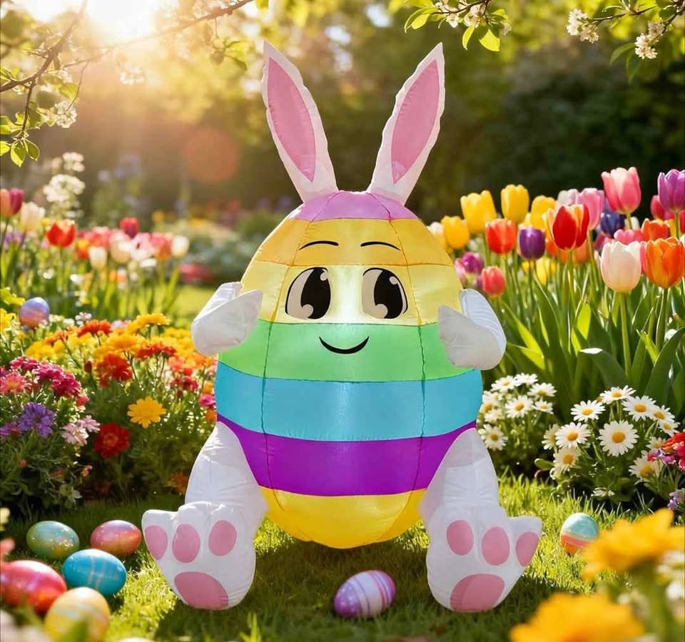 Easter Bunny Inflatable Decoration - New
