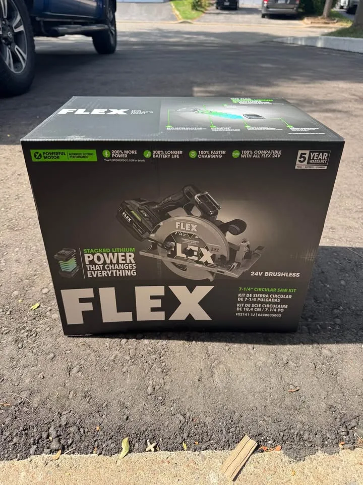 FLEX 24V Cordless 7-1/4-Inch Circular Saw Kit (NEW) image indicator(3)