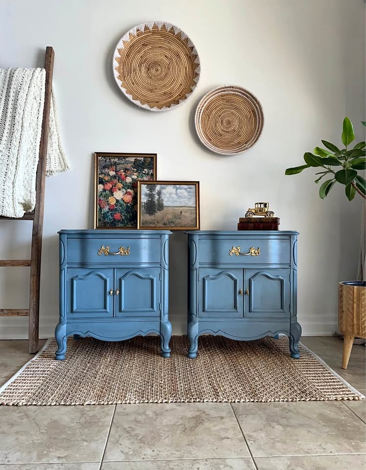Vintage French Provincial Nightstands – Refinished Set