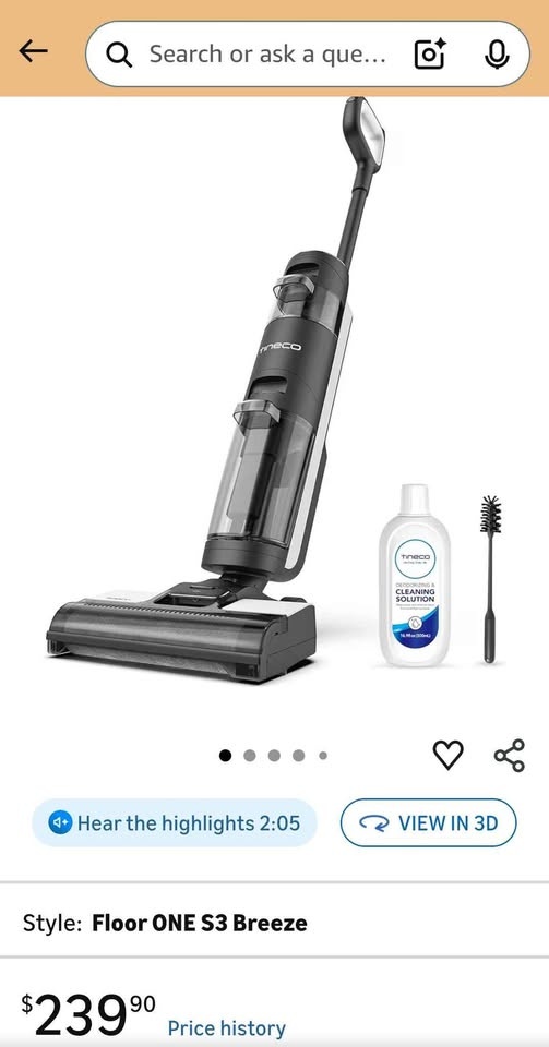 Tineco Floor One S3 Wet & Dry Vacuum - photo 3