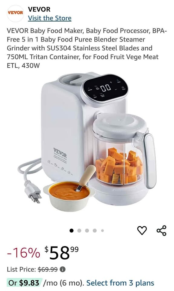 VEVOR Baby Food Maker